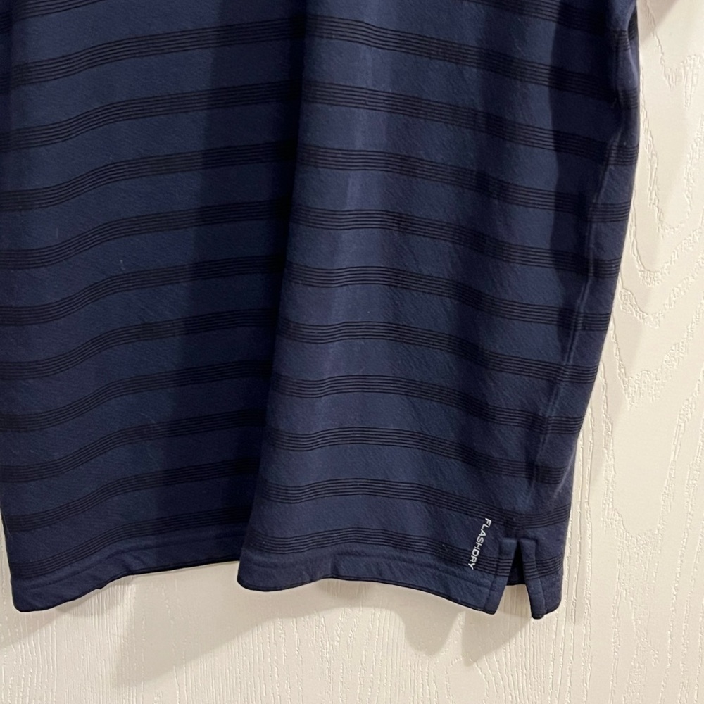 The North Face Navy Striped Polo Shirt- Flashdry- Men’s XL - Picture 5 of 16